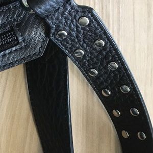 Rebecca Minkoff black leather bag